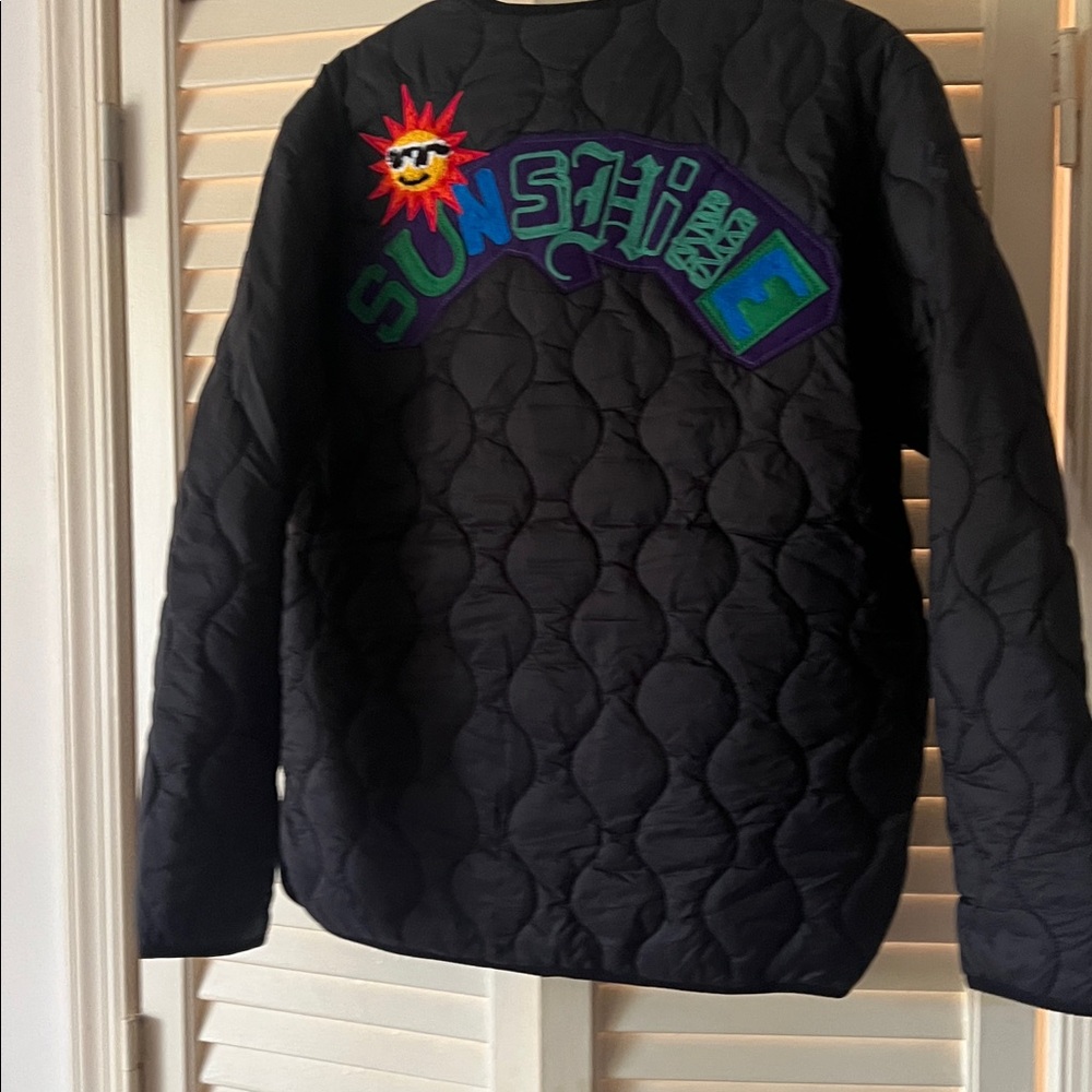 First Row Black Puffer Jacket, Size Small - Picture 6 of 9